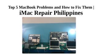 Top 5 MacBook Problems and How to Fix Them.ppt
