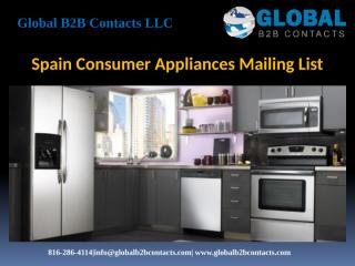 Spain Consumer Appliances Mailing List.pptx